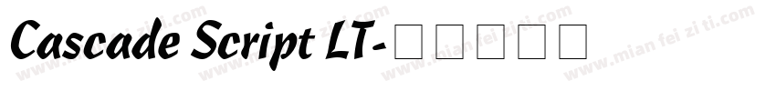 Cascade Script LT字体转换